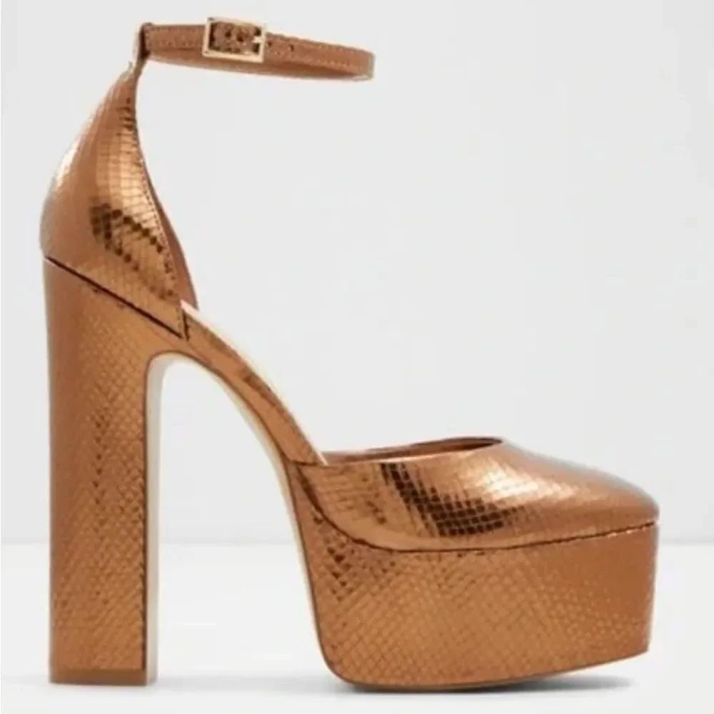 BRAND NEW ALDO JACEY WOMEN'S MISCELLANEOUS BLOCK HEEL SANDAL S2